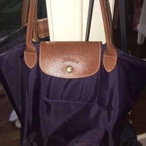 Longchamp purple medium bag